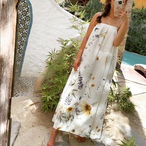 H&M Dress | Linen Floral Dress